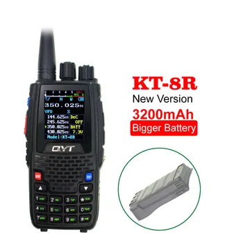 QYT Quad Band nešiojamą KT-8R 4band 3200mAh Didesnis Baterijos lauko domofonas UV dvikrypčio Radijo ryšio KT8R Spalvotas ekranas 5W radijo stotelė