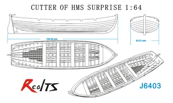 RealTS Klasikinių medinių valčių 1/64 valtis medinė valtis surinkti rinkinys medinės dėlionės