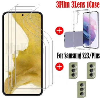 Saugos Hidrogelio Kino Screen Protector For Samsung Galaxy S23 Soft Case For Samsung S23 Plius Kamera Filmas S23 Plius Ne Stiklo