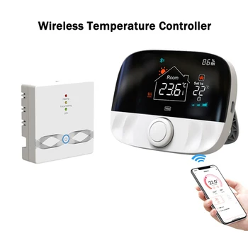 Smart WiFi Termostatas Vandens/Elektrinis Grindų Šildymas Vandens Temperatūros Reguliatorius, skirtas Namų Bevielis Temperatūros Reguliatorius