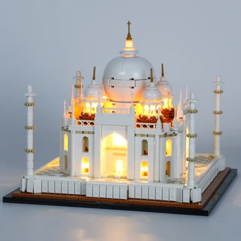 SuSenGo LED Šviesos Rinkinys 21056 Architektūros Taj Mahal Statybinių Blokų Rinkinį (NĖRA Įtraukti Modelis) Lempos Plytų Žaislai Vaikams