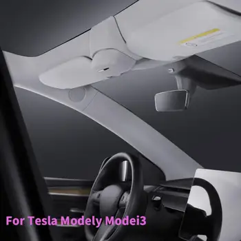 Tesla Model 3/Y Akinių Laikiklis Organizatorius Automobilio Skydelis Nuo Saulės Akinių Futliarą Apsaugos Atveju Auto Interjero Priedai