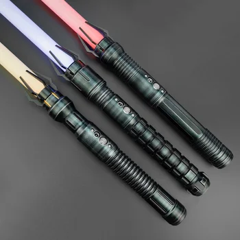 THYSABER RGB Lightsaber Neo Pikselių Sklandžiai Sūpynės Sunkiųjų Dueling Lazerinis Kardas metalo rankena Kalėdų Cosplay Jedi Žaislų Mūšio Serija