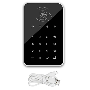 Top 433Mhz Wireless Keyboard Touch Pad Doorbell Mygtuką G50 / G30 / PG103 / W2B Wifi, GSM Signalizacija RFID Kortelę Įkrovimo