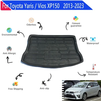 Toyota Yaris 2022 Priedai Vios Hečbekas XP150 2014~2023 3D EVA Medžiagos Anti-purvinas Galinio Krovinių Dėklas bagažo skyriaus Kilimėlis Accessories