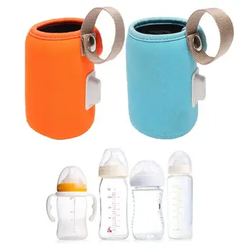USB Kelionės Puodelis Pieno, Vandens, Šiltesnių Kūdikių Slaugos Butelis Termostatas Šildytuvas Kūdikių Buteliukas Izoliacija Padengti Saugojimo Krepšys