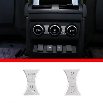 Už 2020-2021 Land Rover Defender galinės oro kondicionavimo sistema mygtuką lipdukai nerūdijančio plieno automobilio interjero priedai