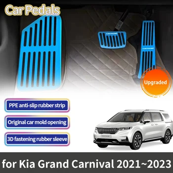 Už Kia Grand Carnival KA4 2021 2022 2023 Reikmenys, Automobilių Pedalai Mygtukai Akceleratoriaus Kuro Stabdžių Kojoms neslidus Pedalo ir Dangtis Dalys