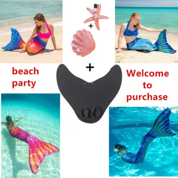 Vaikai suaugusiųjų Naujas Undinėlės Uodega Swimmable Merginų Paplūdimio Plaukimo Kovos Kostiumas Undinėlės Kostiumas Swimsuit gali pridėti Monofin Fin