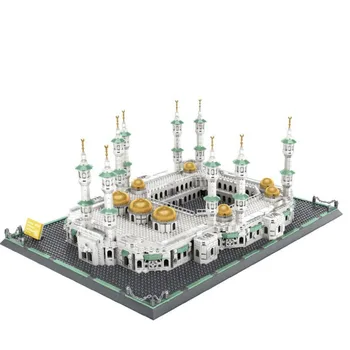 WANGE 6220 Architektūros Serija Didžioji Mečetė Mekoje Modelio Blokai Classic SS Namas Švietimo Žaislai Vaikams