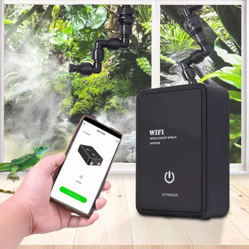 Wifi Smart Roplių Drėkintuvas Laikmatis Automatinė Rūkas Atogrąžų miškų Purškimo Sistemos, Purkštuvas Rinkinio duomenų Valdytojas Laistymo Rinkinys, EU Plug