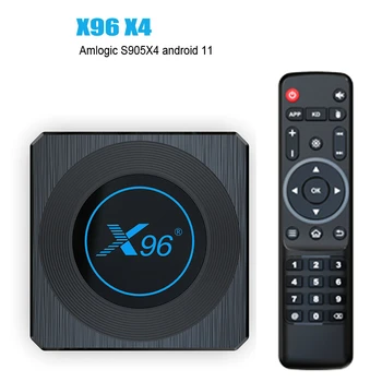 X96 X4 RGB Šviesos Smart TV Box 