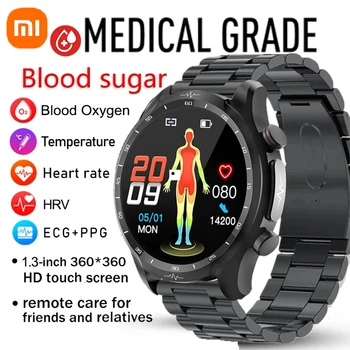 Xiaomi 2023 EKG+PPG Kraujo Cukraus SmartWatch HRV Kraujo Spaudimą, Kraujo Gliukozės Monitorius Žiūrėti Vyrų, Moterų Sveikata, Širdies ritmo Smartwatch