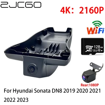 ZJCGO 2K 4K Automobilių DVR Brūkšnys Cam Wifi Priekiniai Galinio vaizdo Kamera, 2 Objektyvas 24h automobilių Stovėjimo Hyundai Sonata DN8 2019 2020 2021 2022 2023