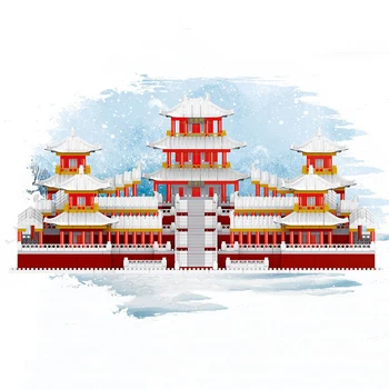 Žaislas Vaikams, Senovės Žiemos Sniego Epang Palace 3D Modelį 