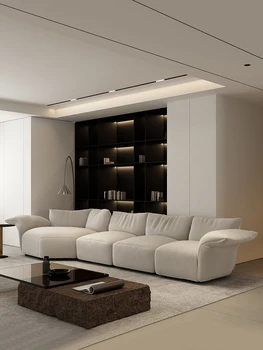 Žiedlapis audinio sofos italijos minimalistinio specialios formos kambarį dizaineris